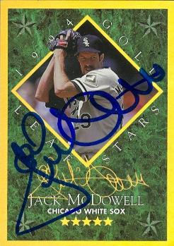 Autograph Warehouse 70201 Jack Mcdowell Autographed Baseball Card Chicago White Sox 1994 Gold Leaf No. 15
