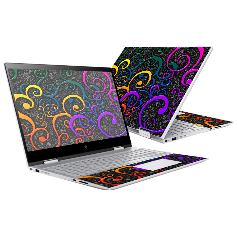 MightySkins HPENVY1517-Color Swirls Skin for HP Envy x360 15 in. 2017 - Color Swirls
