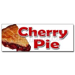 SignMission B-120 Cherry Pie 48 x 120 in. Cherry Pie Banner Sign - Bakery Cherries Crust Sweets Pastry Filling Tart