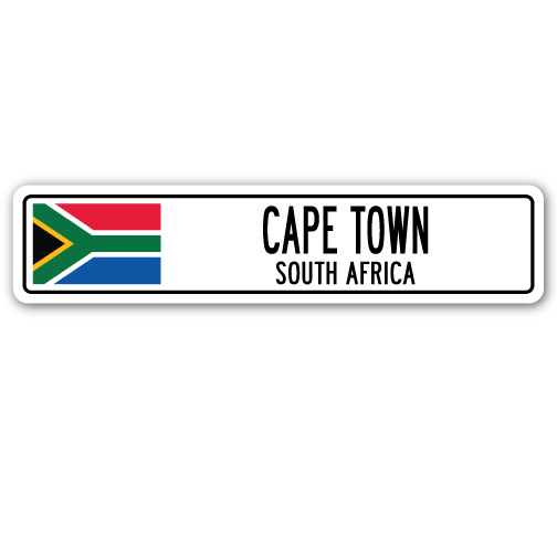 SignMission D-7-SSC-Cape Town Za 6 x 24 in. Cape Town, South Africa Street Sign
