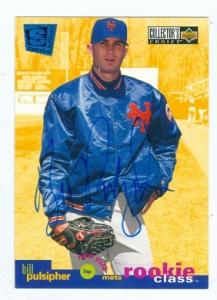 Autograph Warehouse 83264 Bill Pulsipher Autographed Baseball Card New York Mets 1995 Upper Deck No .4