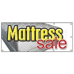 SignMission B-120 Mattress Sale 48 x 120 in. Banner Sign - Mattress Sale - Store Signs Bed Bedding