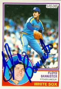 Autograph Warehouse 81968 Floyd Bannister Autographed Baseball Card Seattle Mariners 1983 O-Pee-Chee No .203