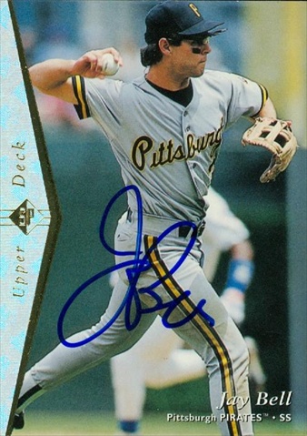 Autograph Warehouse 46348 Jay Bell Autographed Baseball Card Pittsburgh Pirates 1995 Upper Deck Sp No .95