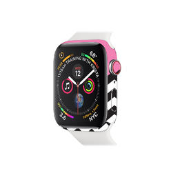 MightySkins APW440-Pink Chevron Skin for Apple Watch Series 4 40 mm - Pink Chevron