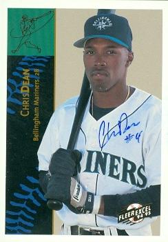 Autograph Warehouse 89557 Chris Dean Autographed Baseball Card Minor League 1994 Fleer Excel Rookie No. 115