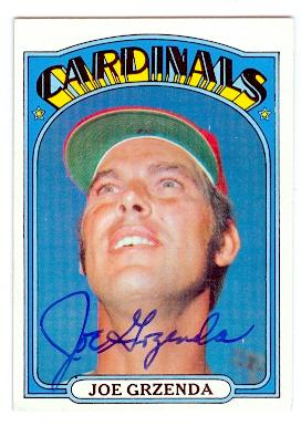 Autograph Warehouse Joe Grzenda autographed baseball card (St Louis Cardinals) 1972 Topps No.13