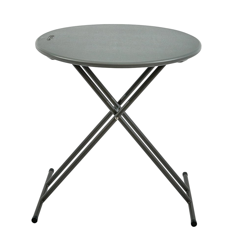 Iceberg 65497 24 in. IndestrucTable 600 Series Round Too Folding Table&#44; Charcoal