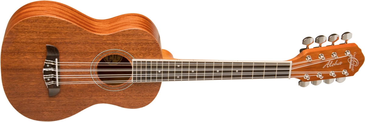 Oscar Schmidt OU28T-A-U 8 String Tenor Size Satin Finish Mahogany Ukulele Guitar