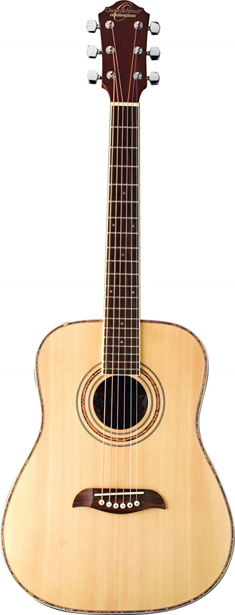 Oscar Schmidt OG1SM-A-U 0.75 in. Spalted Maple Dreadnought Acoustic Guitar
