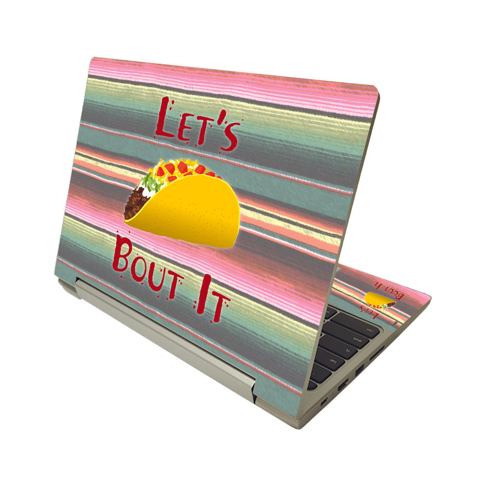 MightySkins LENIDFLX1120-Lets Taco Bout It Skin Compatible with Lenovo IdeaPad Flex 3 Chromebook 2-in-1 11.6 in. 2021 - Lets Taco Bout It