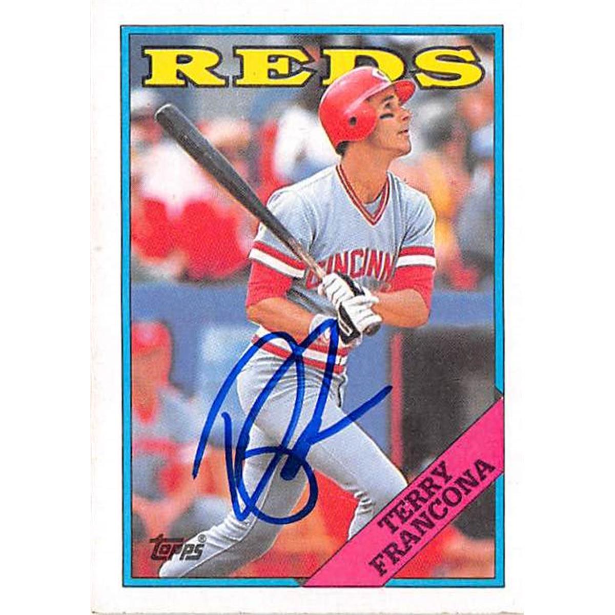 Autograph Warehouse 366426 Terry Francona Autographed Baseball Card - 1988 Topps-686