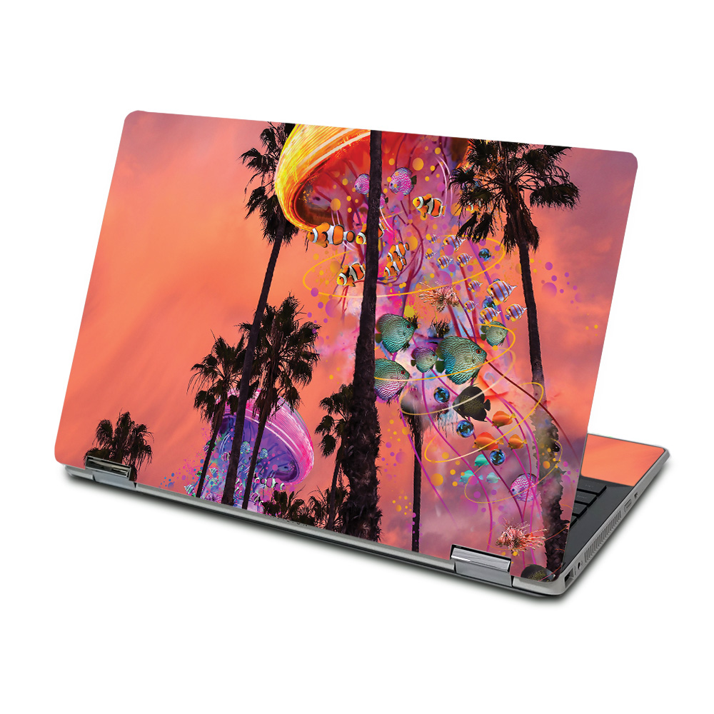 MightySkins HPPX360155-Jellyfish Palms Skin for HP Pavilion X360 15 in. 2019 - Jellyfish Palms