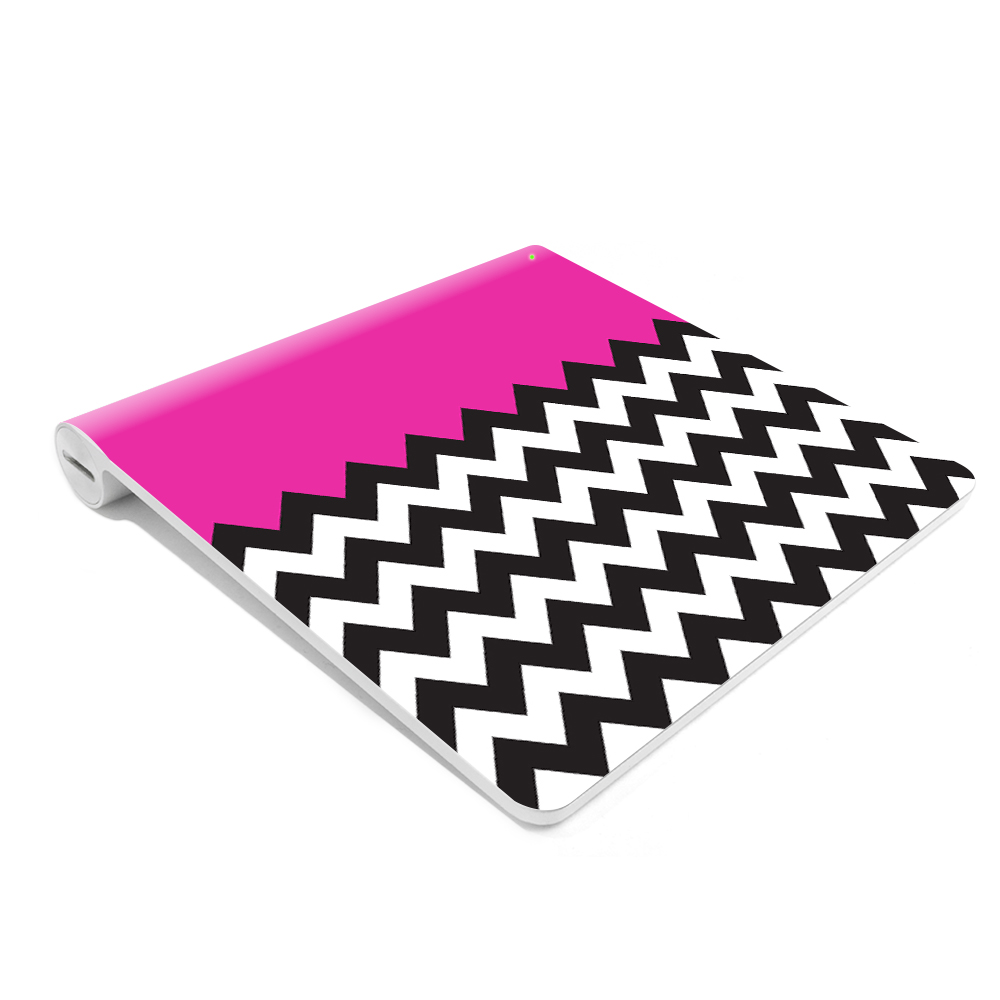MightySkins APMTP-Hot Pink Chevron Skin for Apple Magic Trackpad Original Wrap Cover Sticker - Hot Pink Chevron