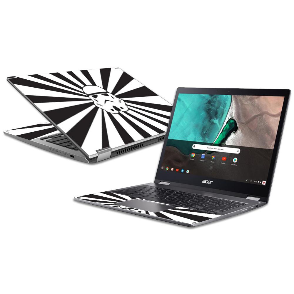 MightySkins ACCSP1318-Star Rays Skin Decal Wrap for Acer Chromebook Spin 13 2018 Sticker - Star Rays