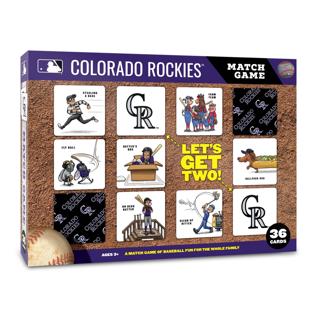 YouTheFan 2500713 MLB Colorado Rockies Licensed Memory Match Game