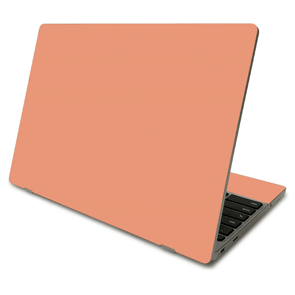 MightySkins SACHBO411-Solid Peach Skin Compatible with Samsung Chromebook 4 2021 11.6 in. - Solid Peach