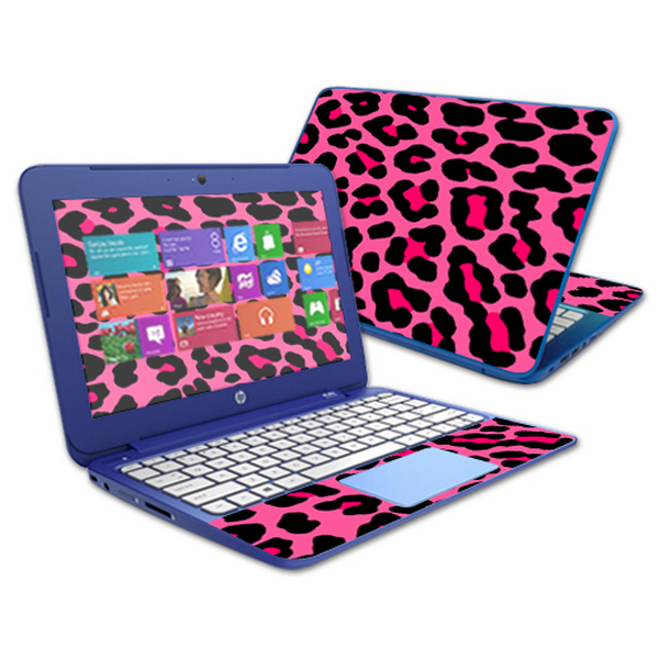 MightySkins HPSTRM13-Pink Leopard Skin Compatible with HP Stream 13 in. Laptop Cover Wrap Sticker - Pink Leopard