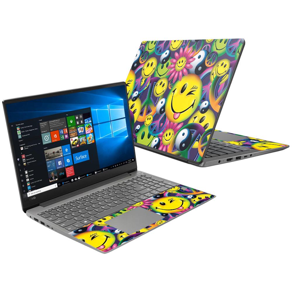 MightySkins LEN530S14-Peace Smile Skin Decal Wrap for Lenovo Ideapad 530S 14 in. 2018 Sticker - Peace Smile