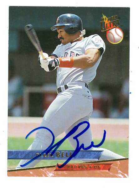 Autograph Warehouse 71348 Derek Bell Autographed Baseball Card San Diego Padres 1993 Fleer Ultra No. 469
