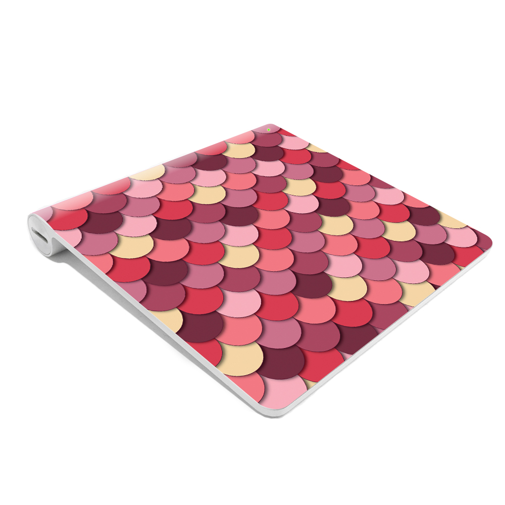 MightySkins APMTP-Pink Scales Skin for Apple Magic Trackpad Original Wrap Cover Sticker - Pink Scales