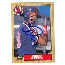 Autograph Warehouse 74229 Gary Pettis Autographed Baseball Card California Angels 1987 Topps No . 278