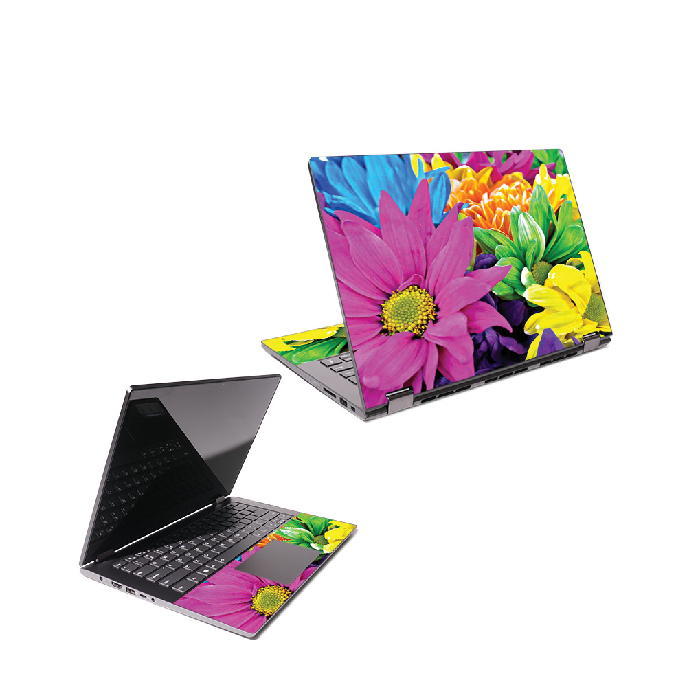 MightySkins LENFLX614-Colorful Flowers Skin for Lenovo Flex 6 14 in. 2018 - Colorful Flowers