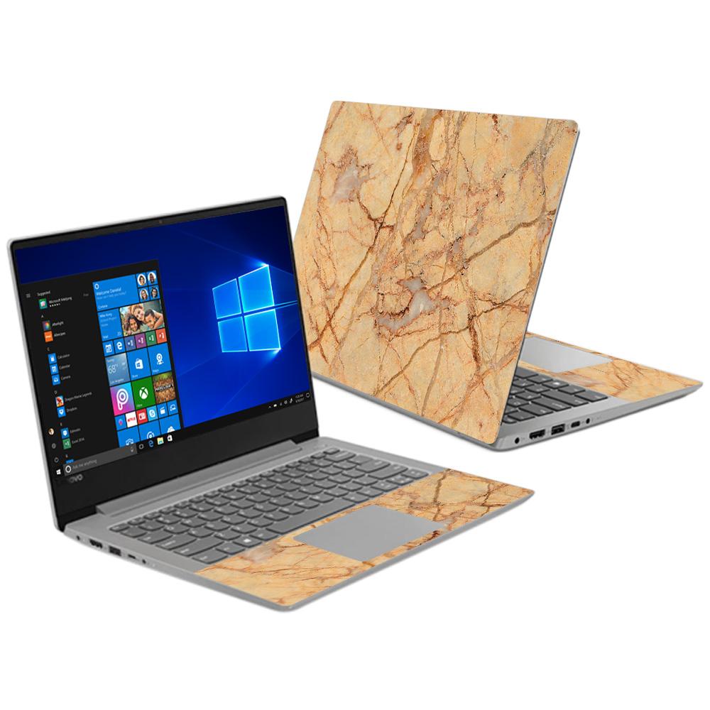 MightySkins LENI330S14-Amber Marble Skin Decal Wrap for Lenovo Ideapad 330S 14 in. 2018 Sticker - Amber Marble