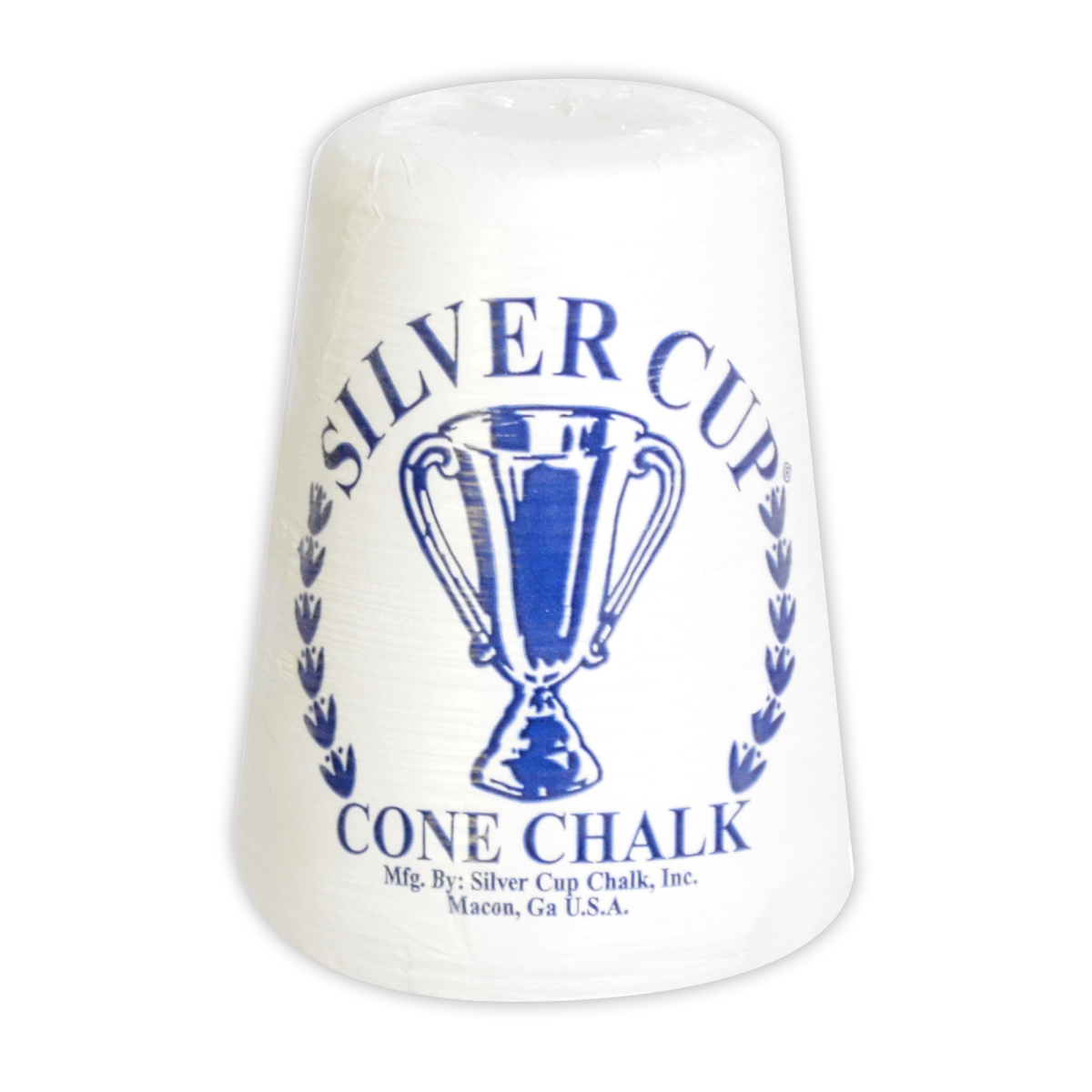 Carmelli BG2547 Silver Cup Cone Talc Chalk&amp;#44; White - Each