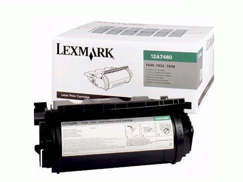 LEXMARK 12A7460 Lexmark T63x Prebate Print Cartridge