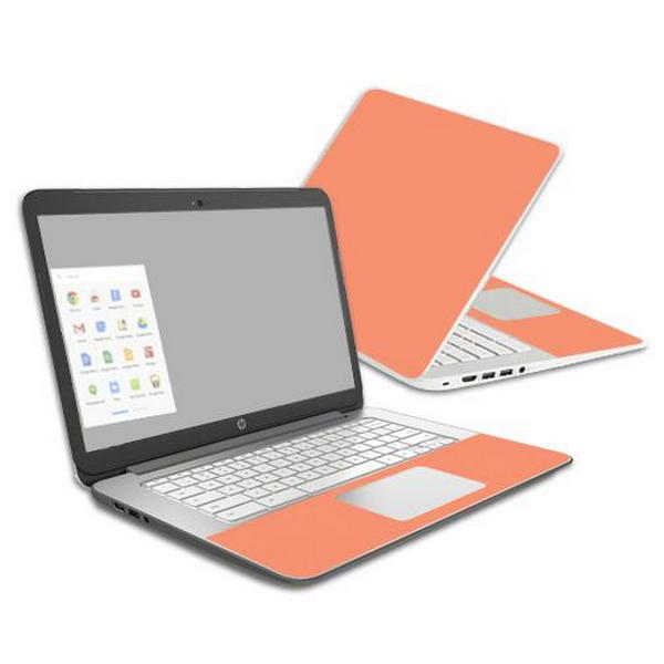 MightySkins HPCH14-Solid Peach Skin Decal Wrap for HP Chromebook 14 in. 2014 - Solid Peach