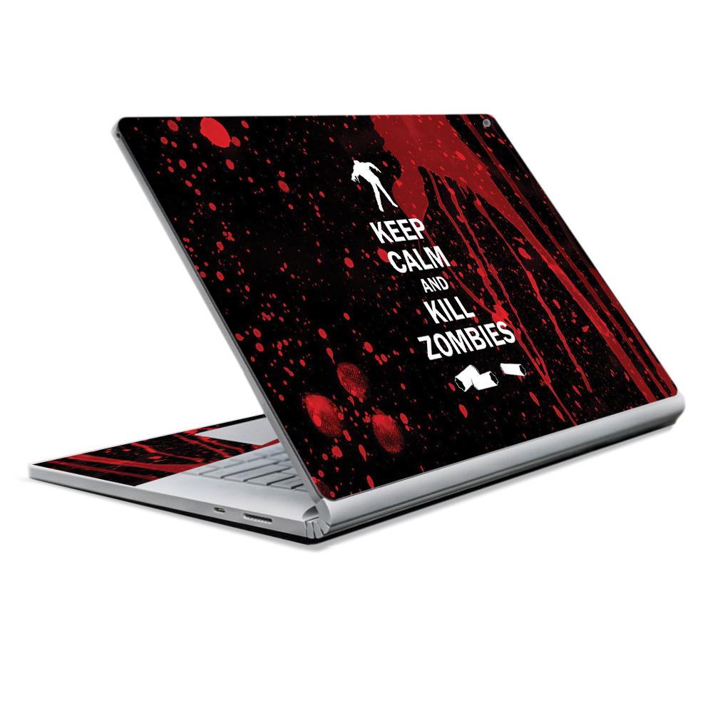 MightySkins MISURFB17-Kill Zombies Skin Decal Wrap for Microsoft Surface Book 2 13 in. 2017 - Kill Zombies