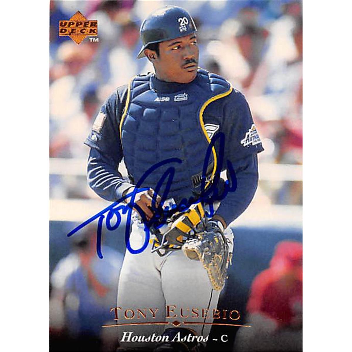 Autograph Warehouse 344035 Tony Eusebio Autographed Baseball Card - Houston Astros&#44; FT 1995 Upper Deck No. 24