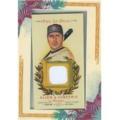 Autograph Warehouse 343578 Paul Lo Duca Player Worn Jersey Patch Baseball Card - New York Mets 2007 Topps Allen & Ginters No. AGR-PL