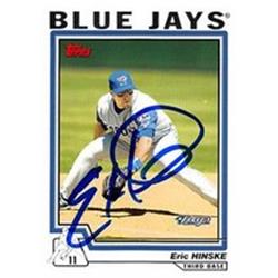 Autograph Warehouse 302160 2004 Topps Eric Hinske Autographed No.499 Baseball Card - Toronto Blue Jays, FT