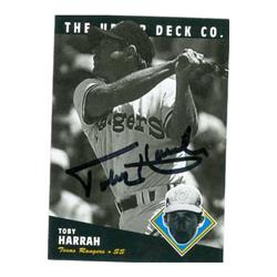 Autograph Warehouse 585647 Toby Harrah Autographed Baseball Card - 1994 Upper Deck Baseball Card - No.143 BAT Texas Rangers