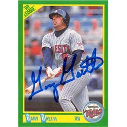 Autograph Warehouse 619240 Gary Gaetti Autographed Baseball Card - Minnesota Twins 1990 Score - No.145