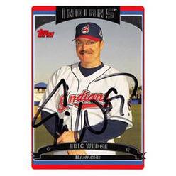 Autograph Warehouse 622850 Eric Wedge Autographed Baseball Card - Cleveland Indians 2006 Topps - No.591