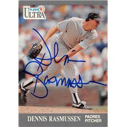 Autograph Warehouse 622880 Dennis Rasmussen Autographed Baseball Card - San Diego Padres 1991 Fleer Ultra - No.309