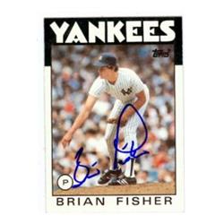 Autograph Warehouse 585515 Brian Fisher Autographed Baseball Card - New York Yankees 1986 Topps - No.584