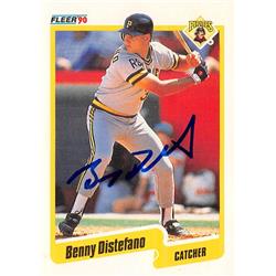 Autograph Warehouse 637457 Benny Distefano Autographed Baseball Card - Pittsburgh Pirates 1990 Fleer - No.464