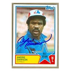 Autograph Warehouse 585493 Andre Dawson Autographed Baseball Card - Montreal Expos 1983 Topps All Star