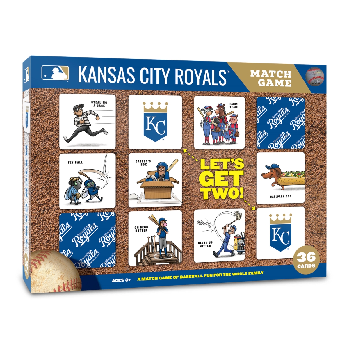 YouTheFan 2500744 MLB Kansas City Royals Licensed Memory Match Game