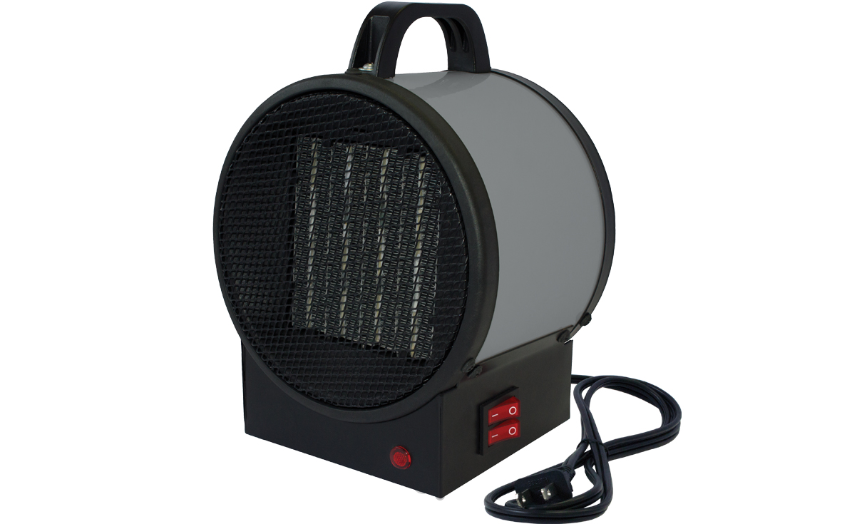 King Electric PUH1215T 120V PUH Portable Heater with 750-1500W Ceramic, Stat Gray