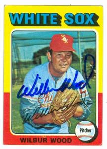 Autograph Warehouse 79546 Wilbur Wood Autographed Baseball Card Chicago White Sox 1975 Topps No .110