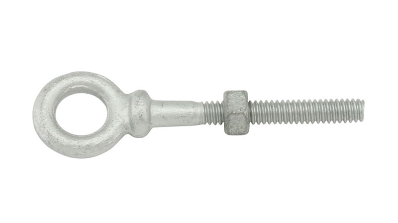 TC International 41067 0.31 x 4.25 in. Forged 1030 Carbon Steel Hot Dip Galvanized Shoulder Type Eye Bolts - Pack of 2