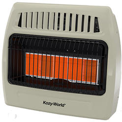 World Marketing of America Comfort Glow KWD526 30,000 Btu 5 Plaque Propane(LP) & Natural Gas Infrared Vent Free Wall Heater