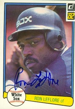 Autograph Warehouse 70199 Ron Leflore Autographed Baseball Card Chicago White Sox 1982 Donruss No. 165