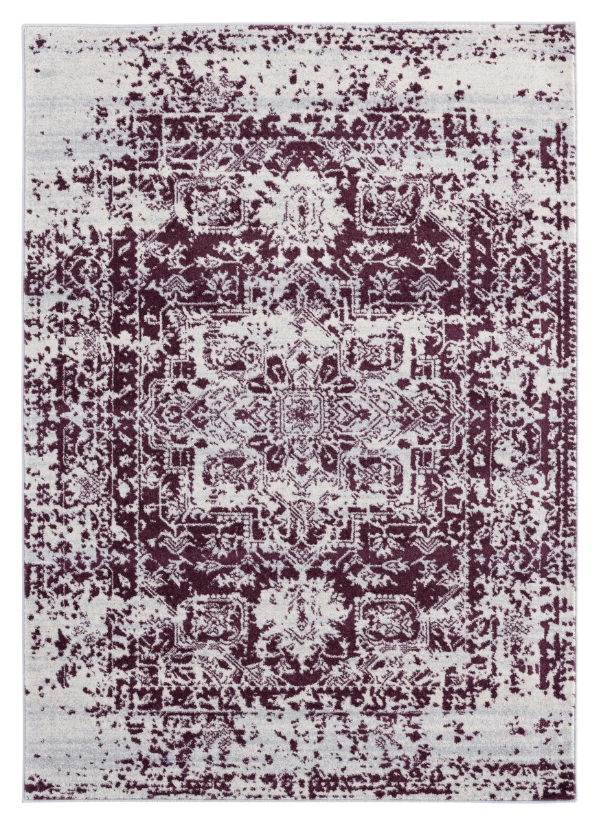 United Weavers of America 713 20338 1215 12 ft. 6 in. x 15 ft. Abigail Lileth Wine Rectangle Rug