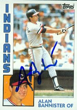 Autograph Warehouse 72954 Alan Bannister Autographed Baseball Card Cleveland Indians 1984 Topps No . 478